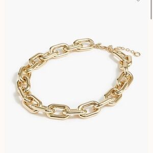 JCrew Factory chunky gold link necklace